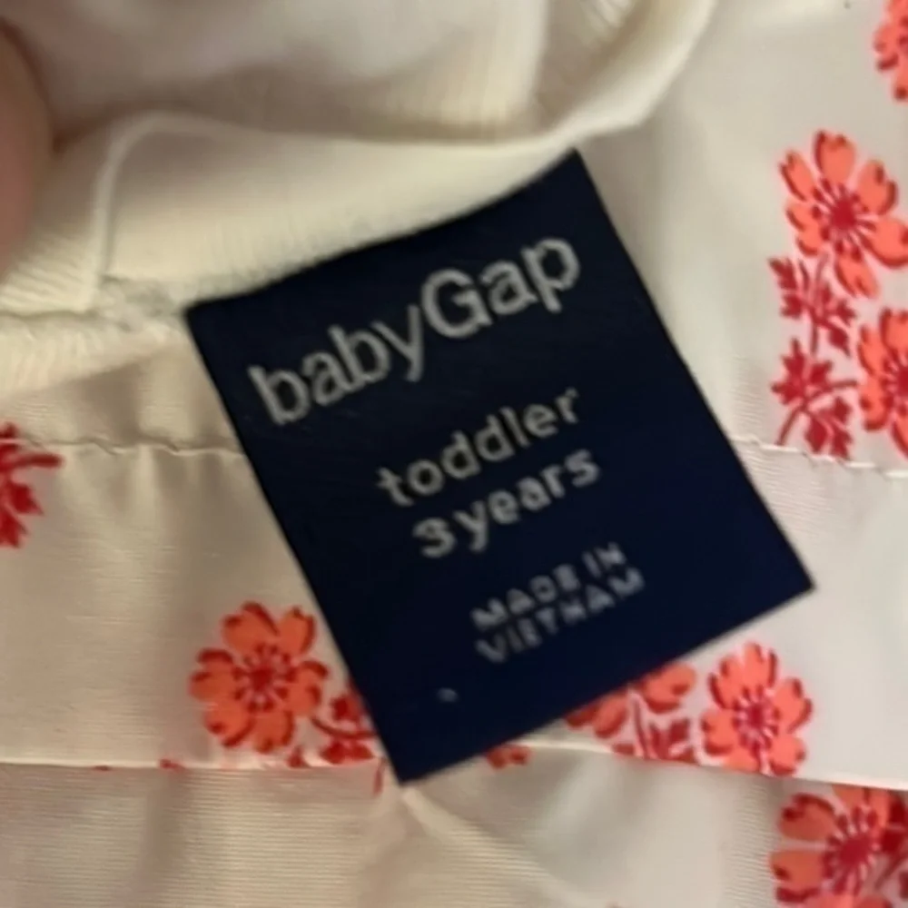 Mini Gap Wind Breaker Floral Design Size 3T
